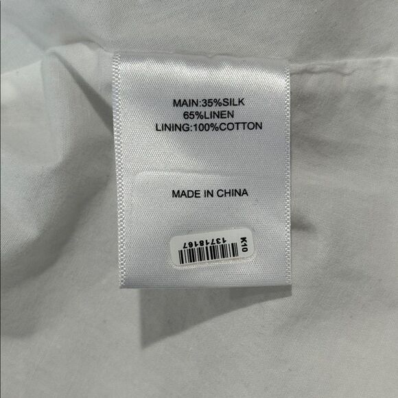 New AJE Mimosa Cutout Linen:Silk Mini White Dress Small - Picture 12 of 14